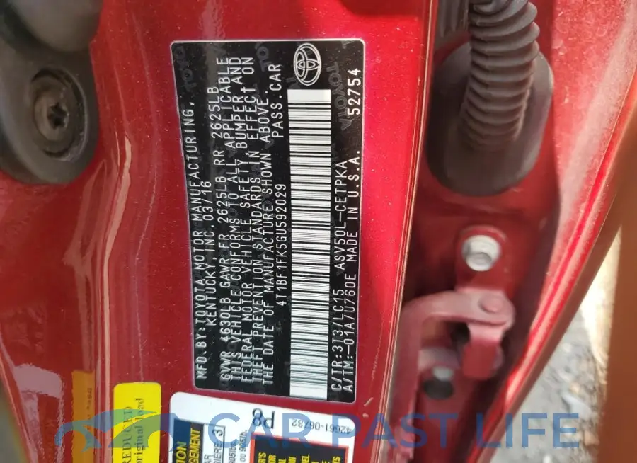 4T1BF1FK5GU592029# 12