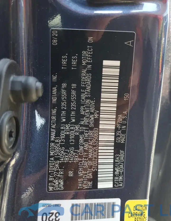 5TDDZ3DC2LS250693# 13