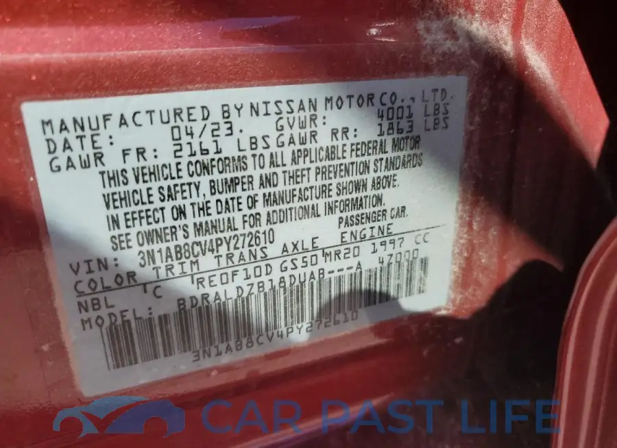 3N1AB8CV4PY272610# 12