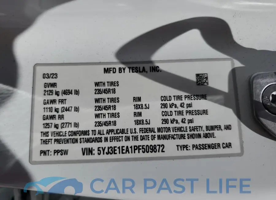 5YJ3E1EA1PF509872# 12
