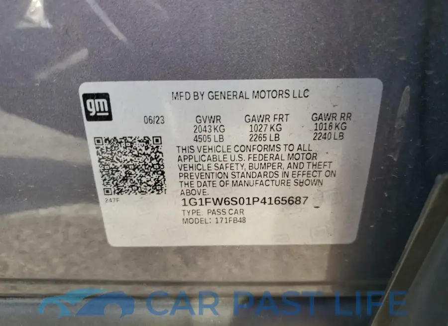 1G1FW6S01P4165687# 12