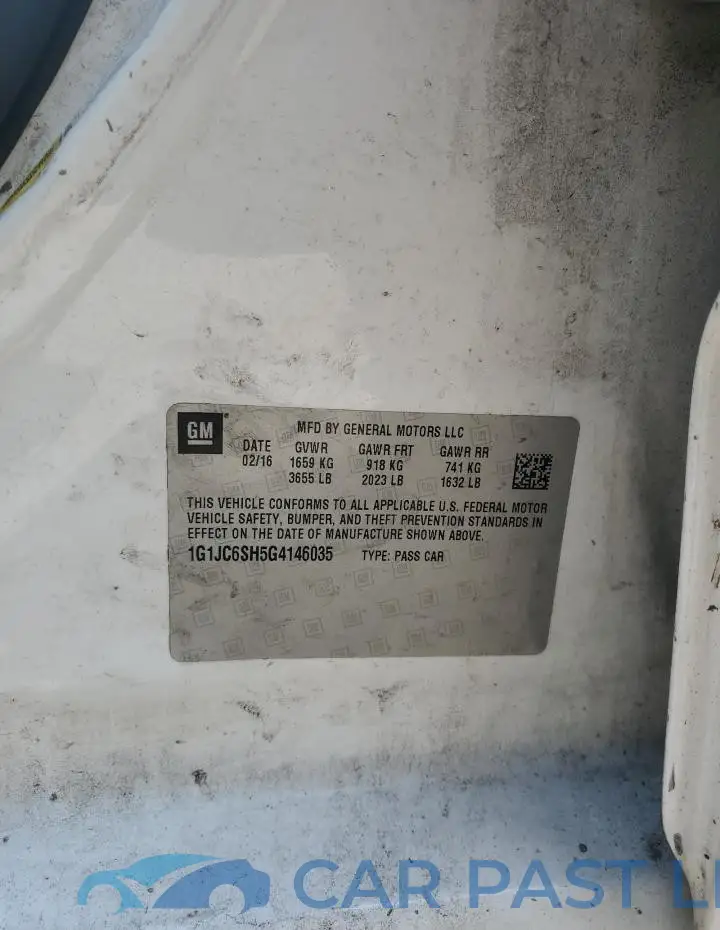 1G1JC6SH5G4146035# 12
