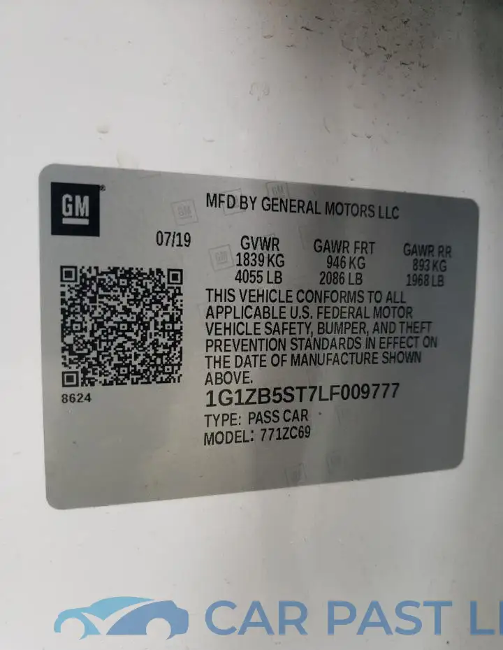 1G1ZB5ST7LF009777# 12