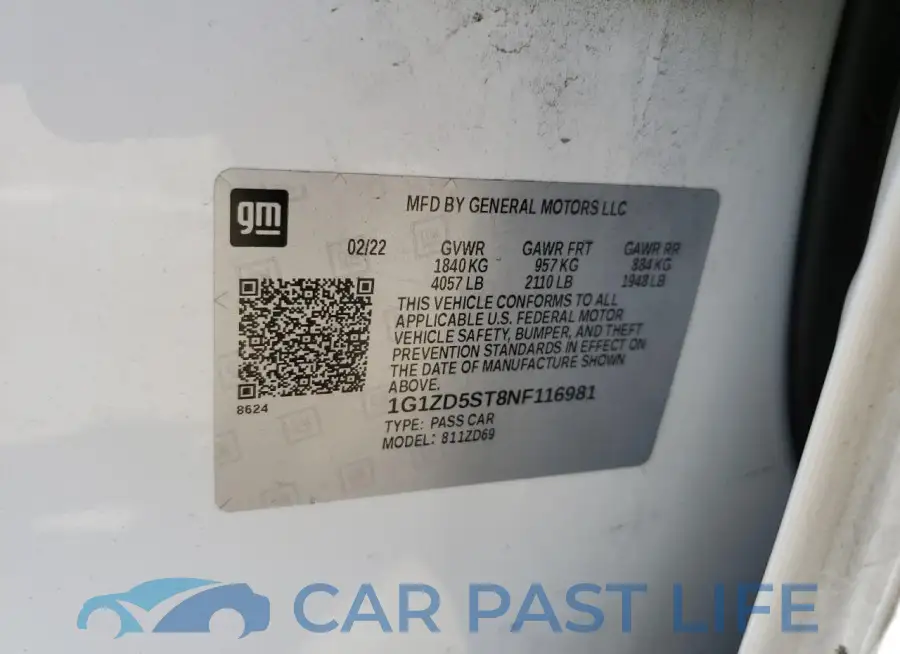 1G1ZD5ST8NF116981# 12