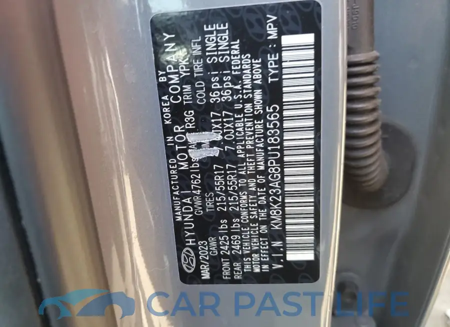 KM8K23AG8PU183565# 12