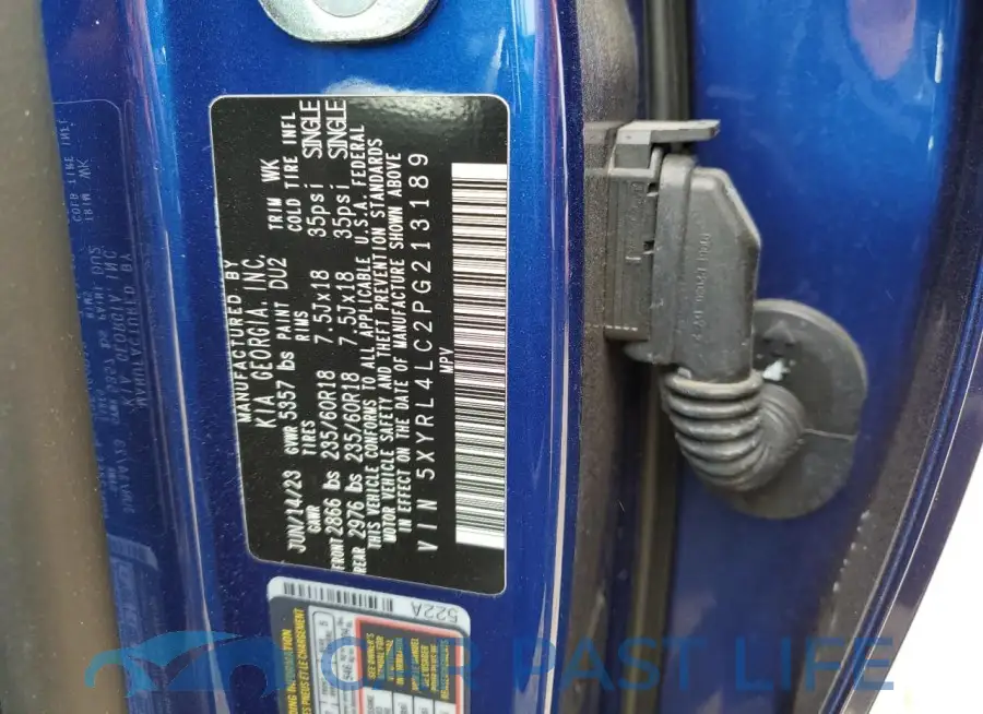 5XYRL4LC2PG213189# 14