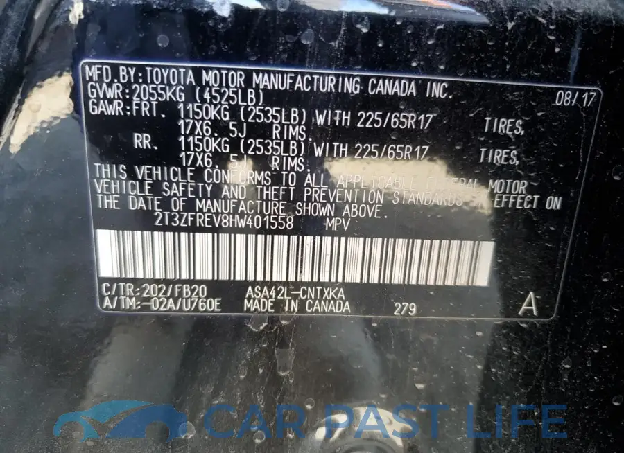 2T3ZFREV8HW401558# 13