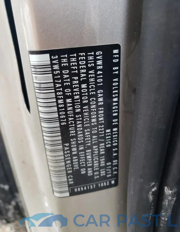 3VW517AT8FM810676# 12