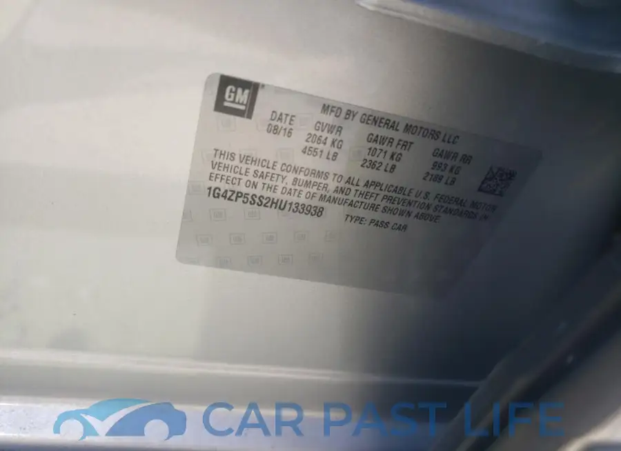 1G4ZP5SS2HU133938# 12