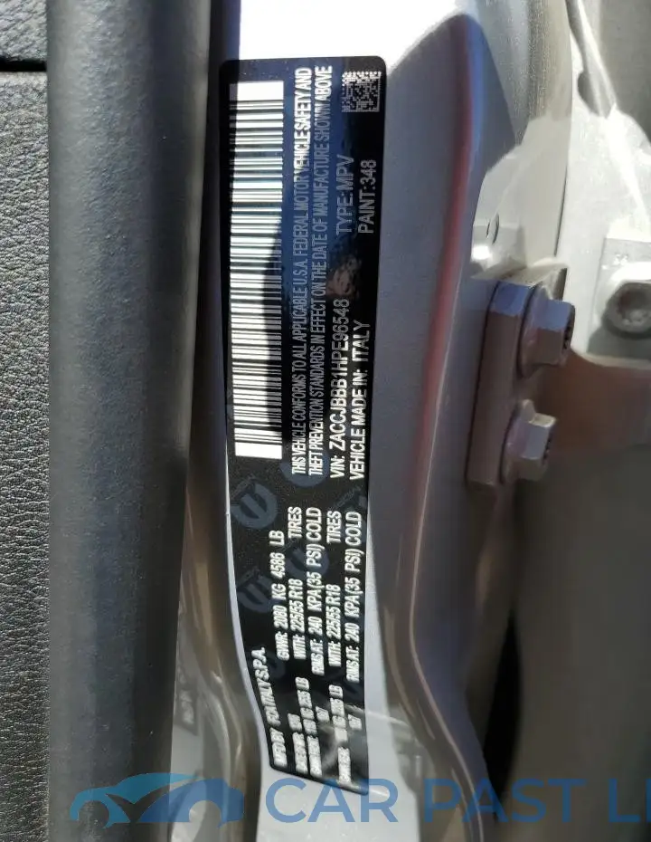 ZACCJBBB1HPE96548# 12
