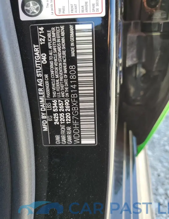 WDDHF7GBXFB141808# 12