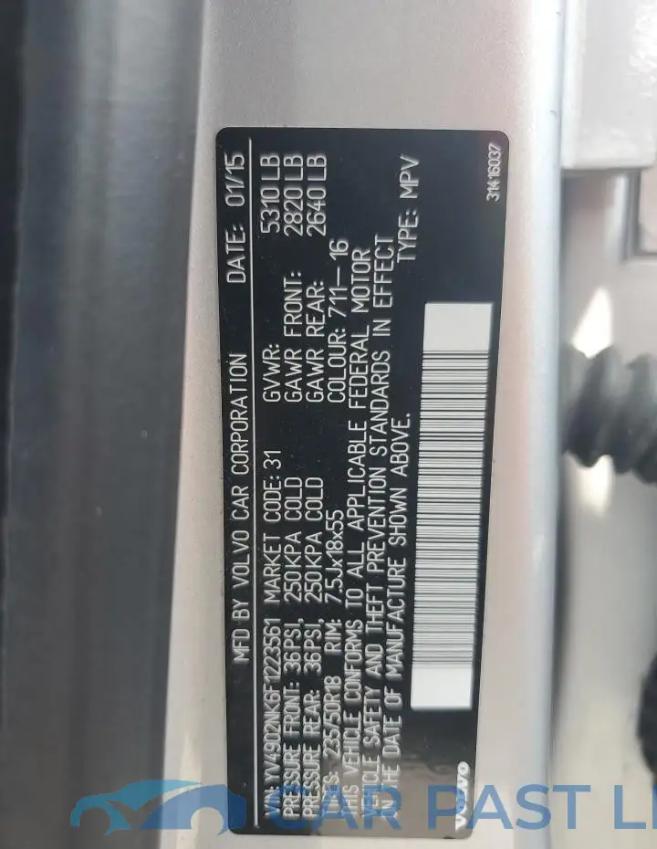 YV4902NK6F1223561# 13