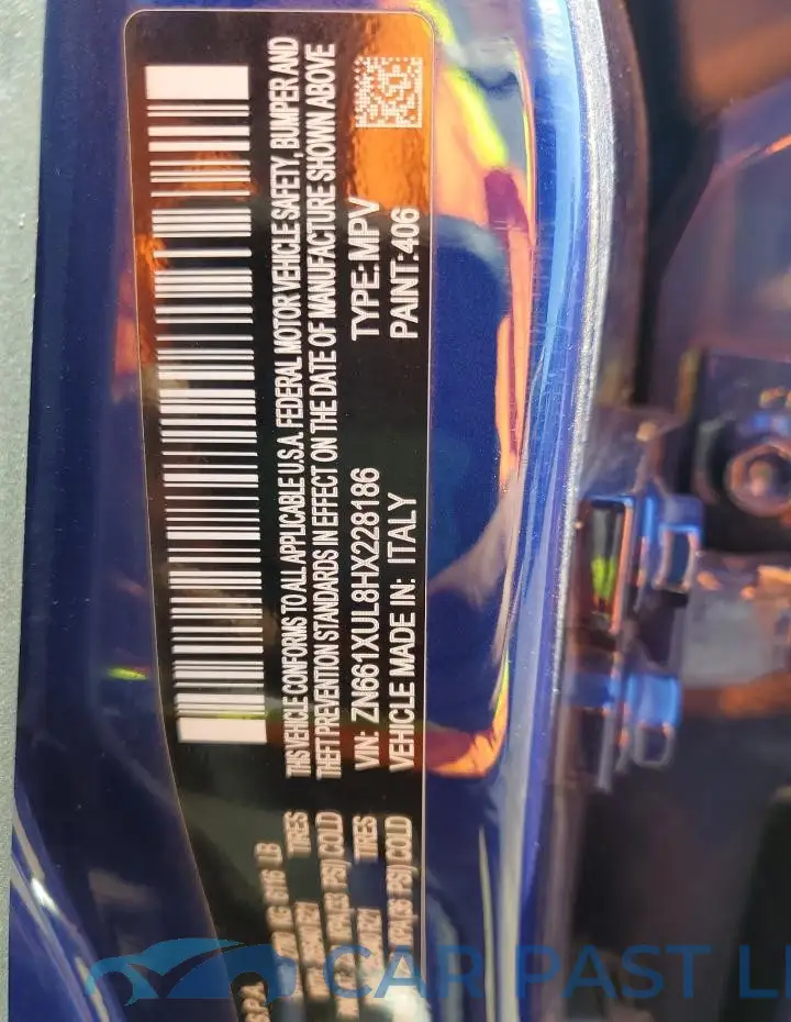 ZN661XUL8HX228186# 13