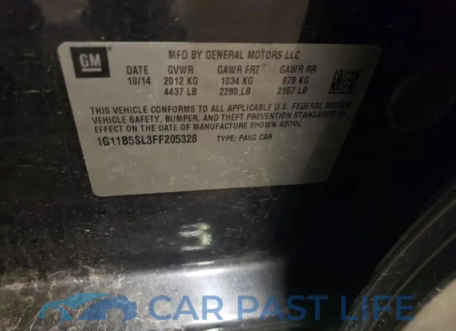 1G11B5SL3FF205328# 12