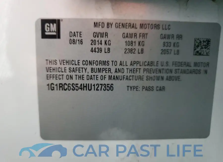 1G1RC6S54HU127356# 12
