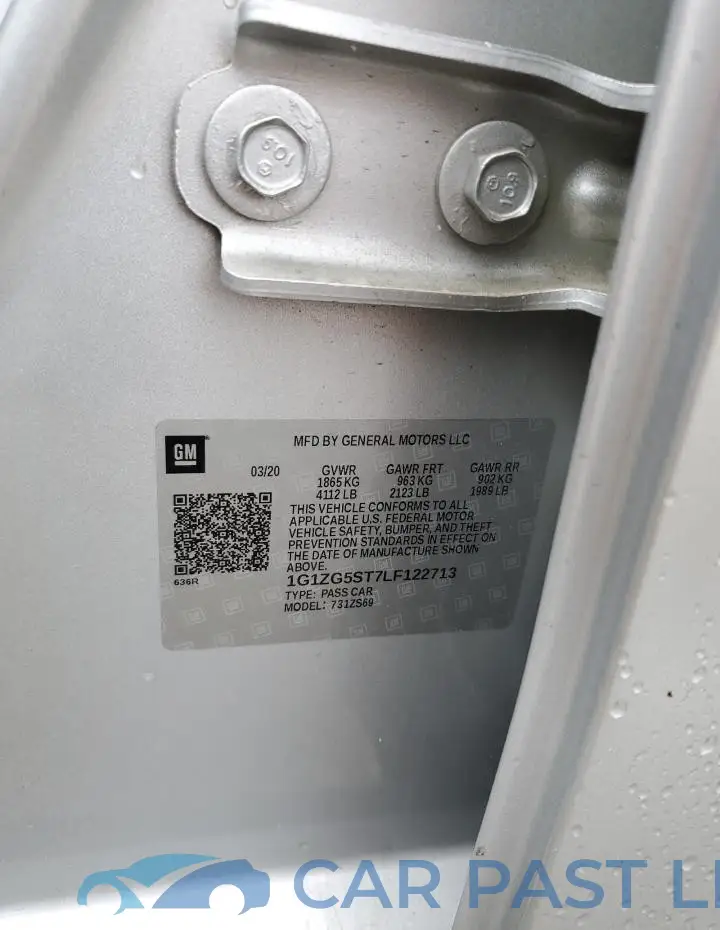 1G1ZG5ST7LF122713# 12