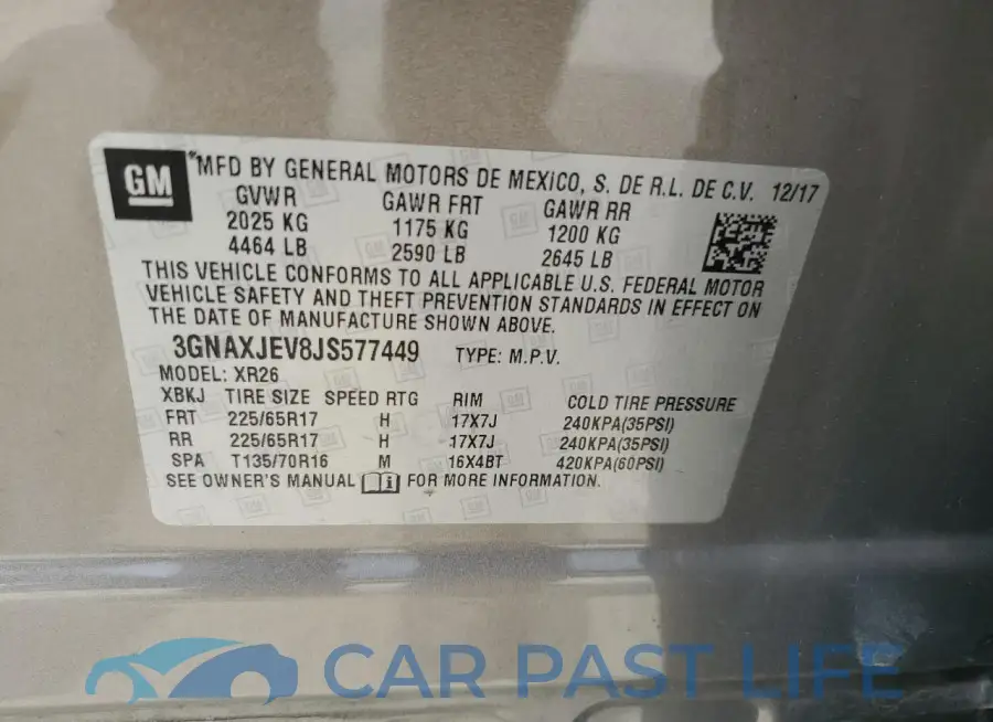 3GNAXJEV8JS577449# 14