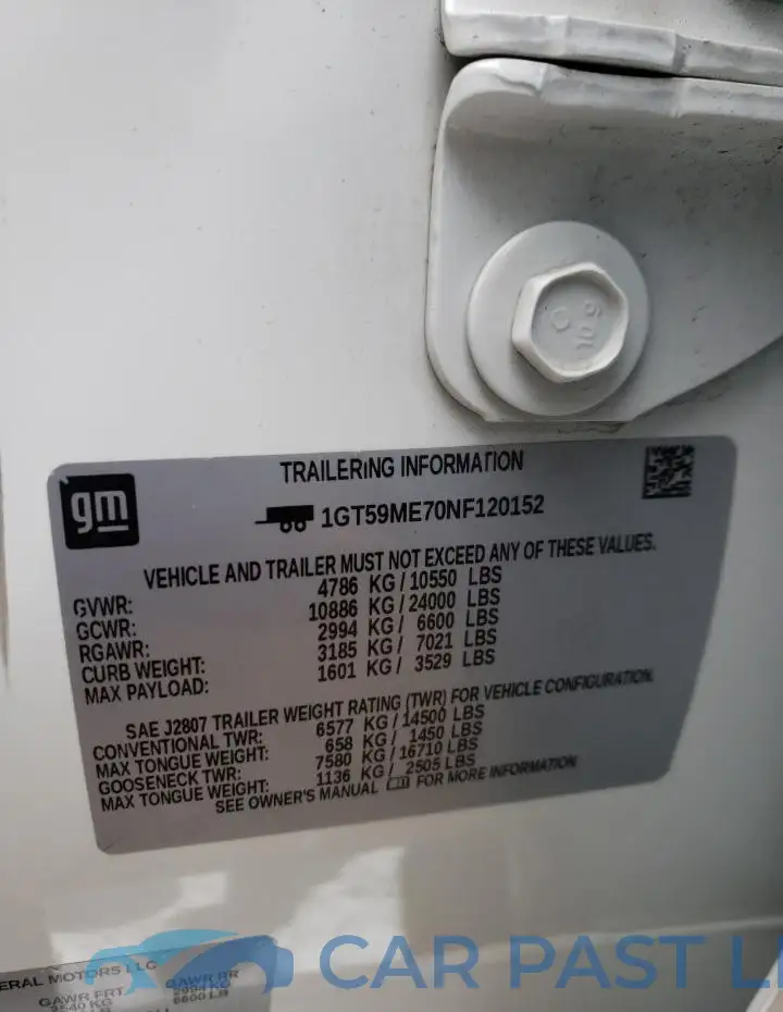 1GT59ME70NF120152# 12