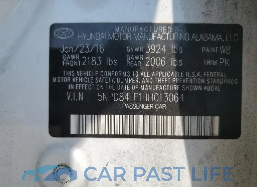 5NPD84LF1HH013064# 12