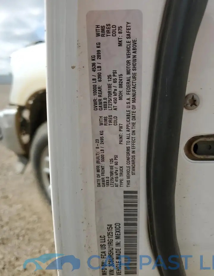 3C6UR5HJ1RG125154# 13