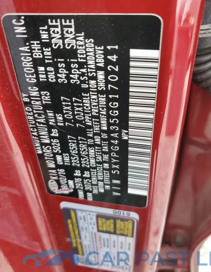 5XYPG4A35GG170241# 13