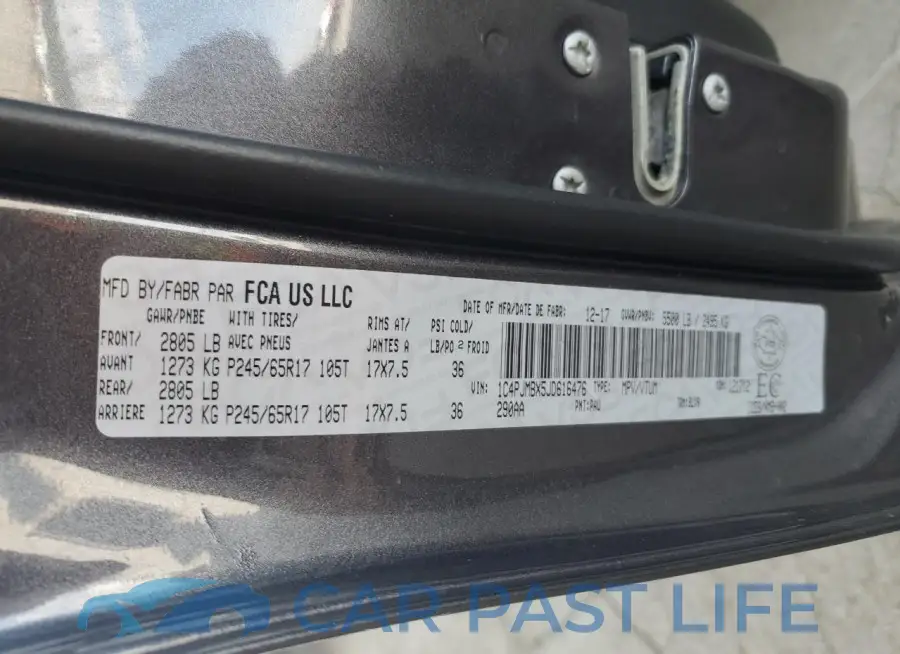 1C4PJMBX5JD616476# 13