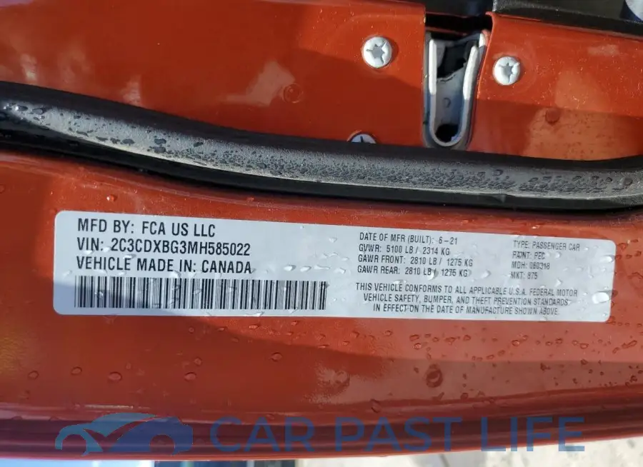 2C3CDXBG3MH585022# 12