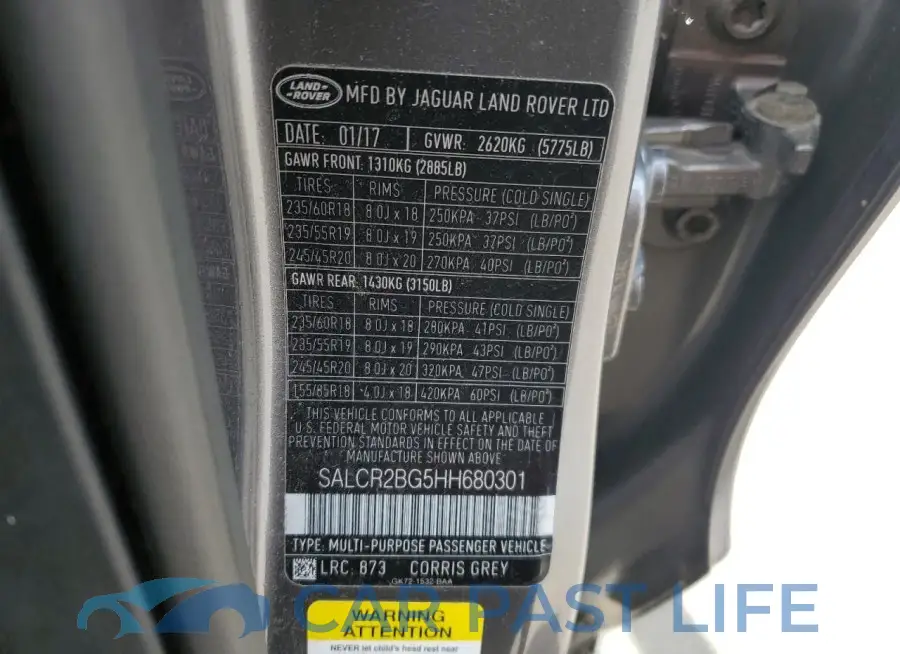 SALCR2BG5HH680301# 13