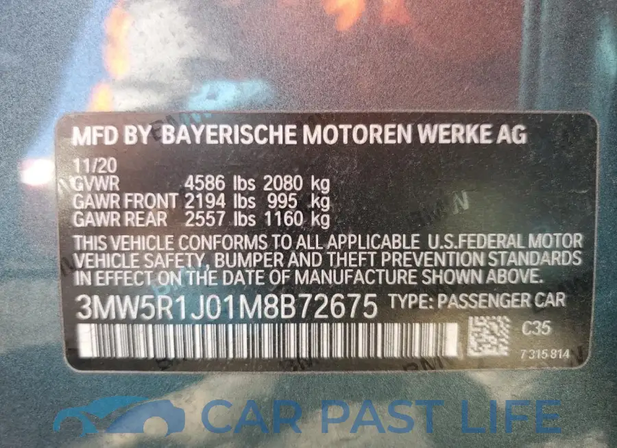 3MW5R1J01M8B72675# 12