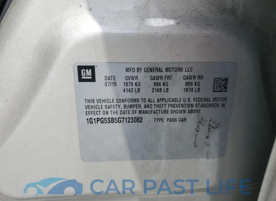 1G1PG5SB5G7123082# 12