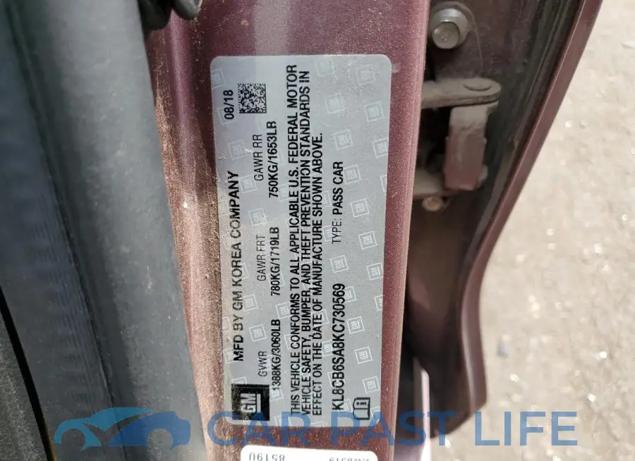 KL8CB6SA8KC730569# 12