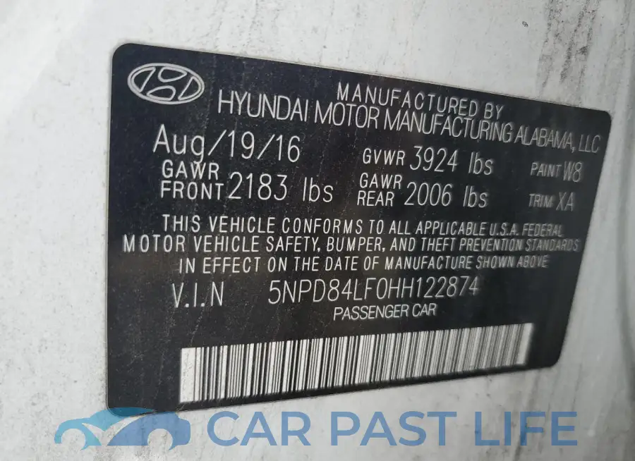 5NPD84LF0HH122874# 13