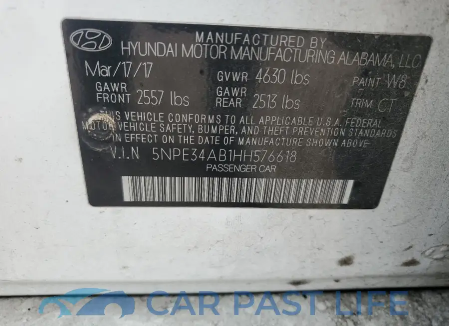 5NPE34AB1HH576618# 12