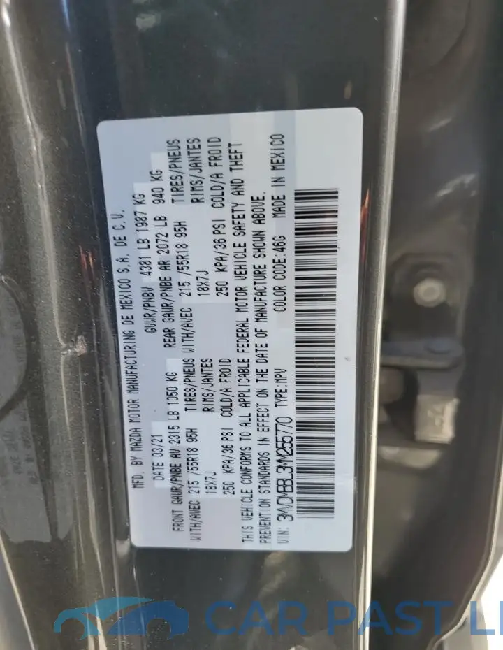 3MVDMBBL3MM255770# 12