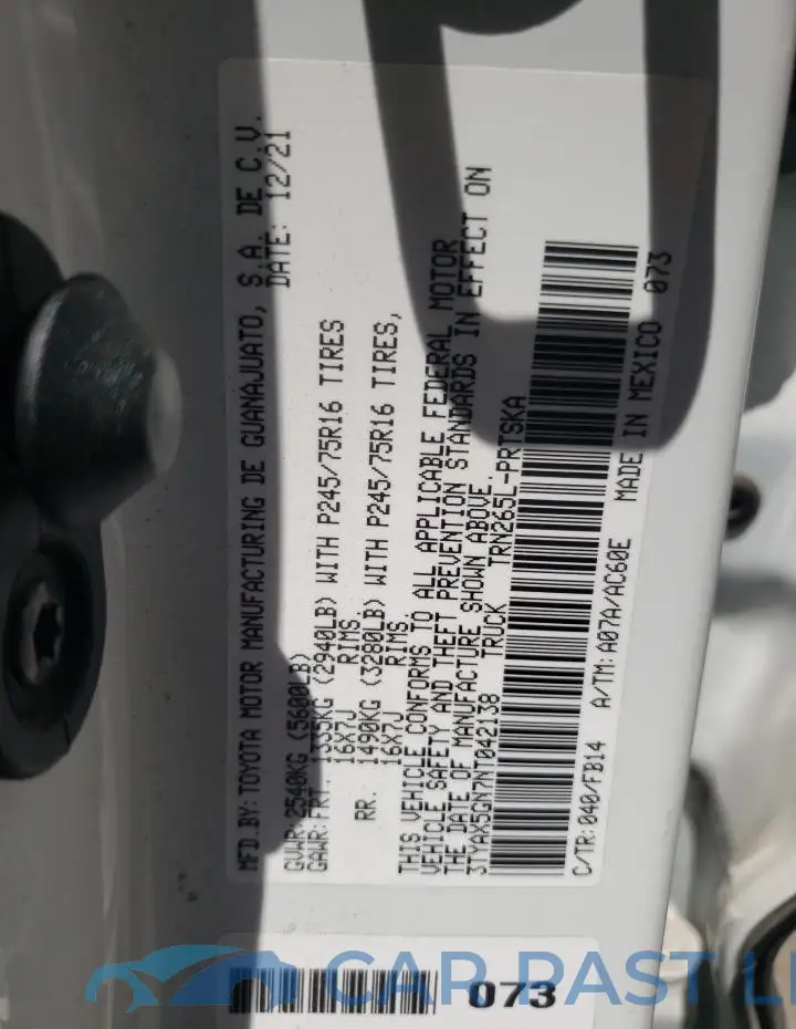 3TYAX5GN7NT042138# 12