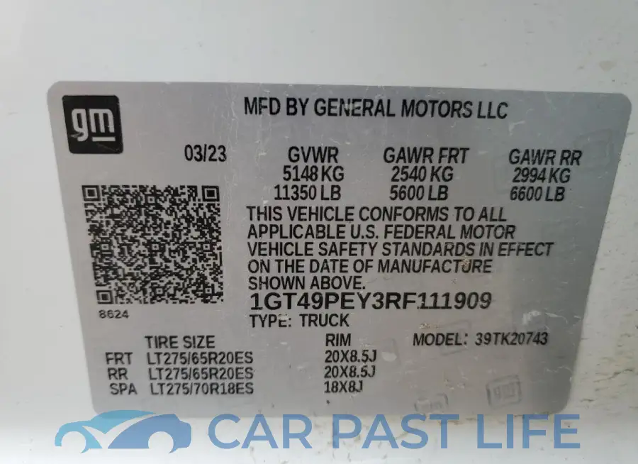 1GT49PEY3RF111909# 12