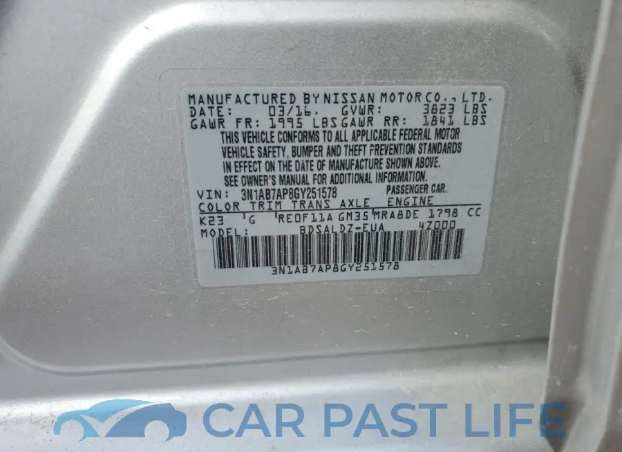 3N1AB7AP8GY251578# 12