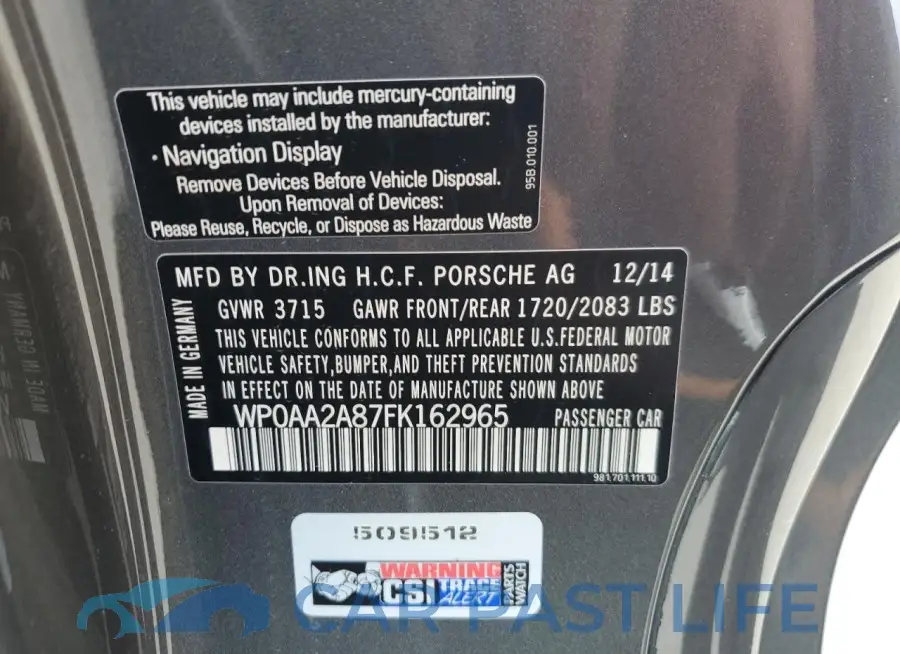 WP0AA2A87FK162965# 12