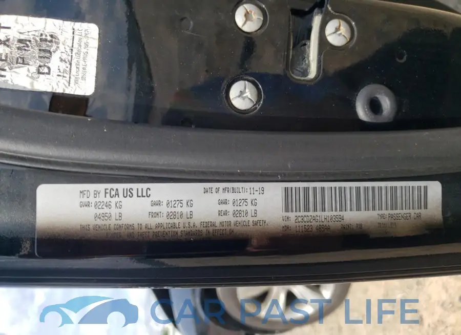 2C3CDZAG1LH103594# 12