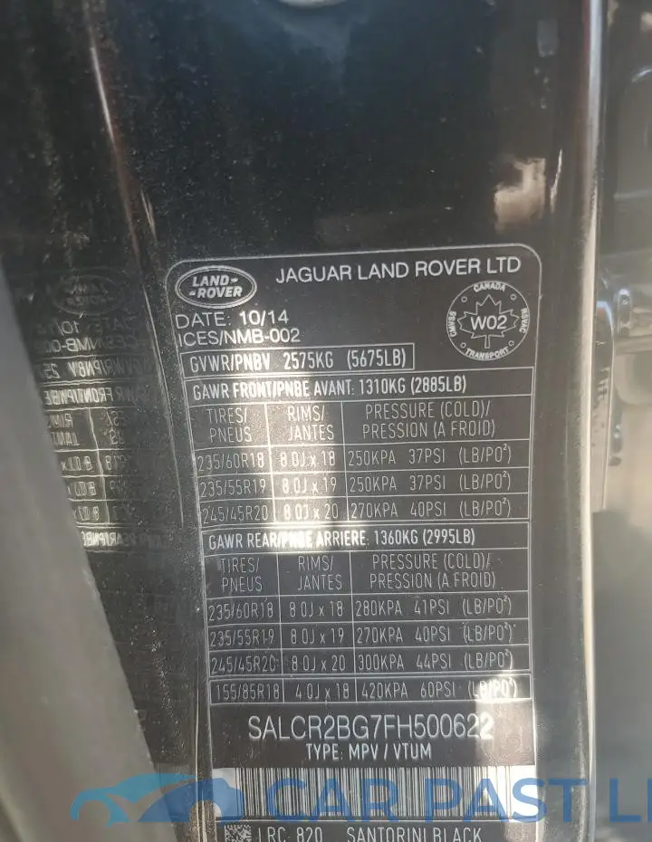 SALCR2BG7FH500622# 13