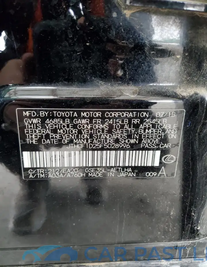 JTHCF1D25F5028996# 12