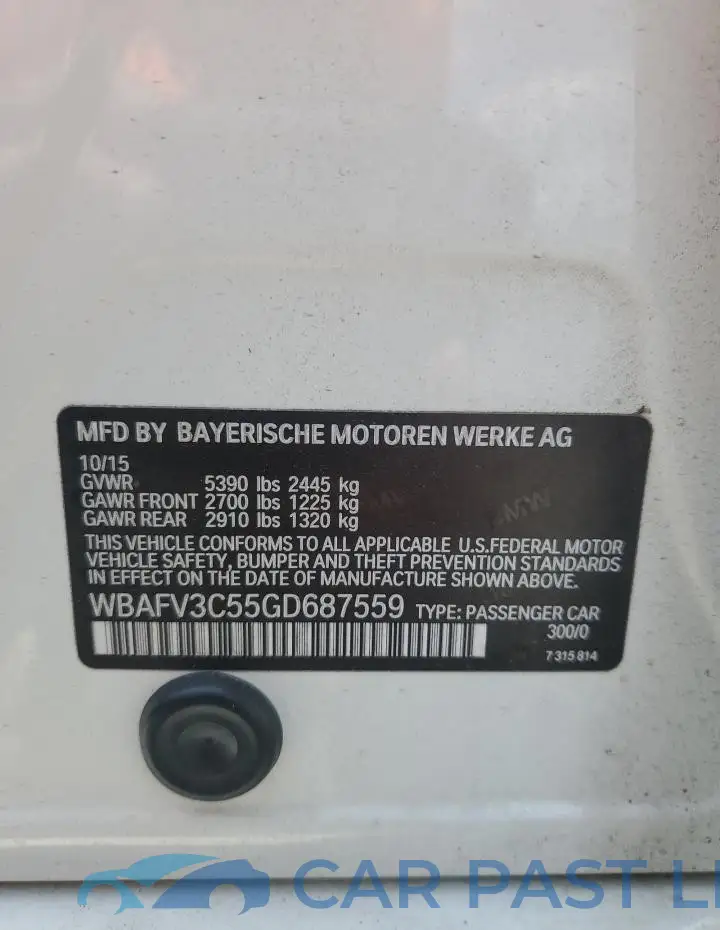 WBAFV3C55GD687559# 12