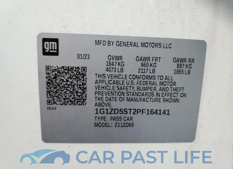 1G1ZD5ST2PF164141# 13