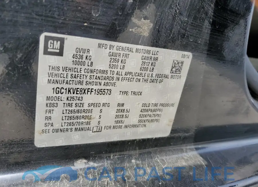 1GC1KVE8XFF195573# 12