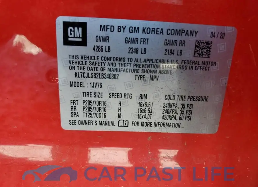 KL7CJLSB2LB340802# 13