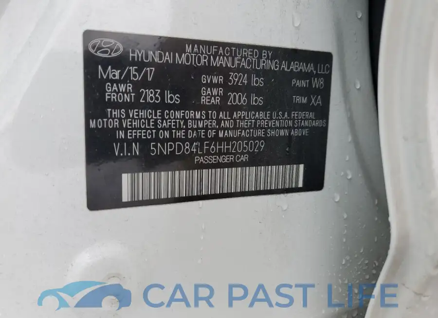 5NPD84LF6HH205029# 12