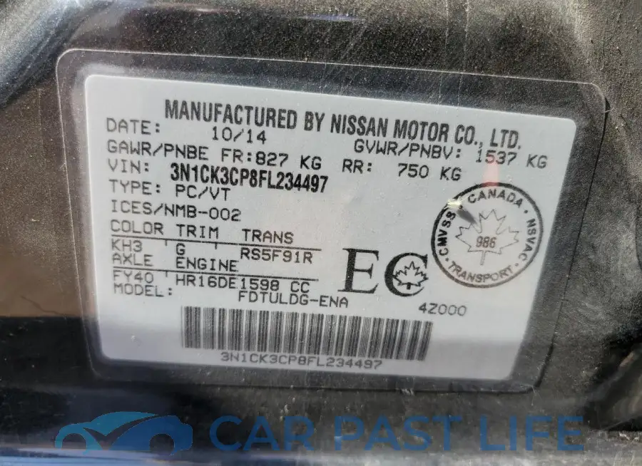 3N1CK3CP8FL234497# 13