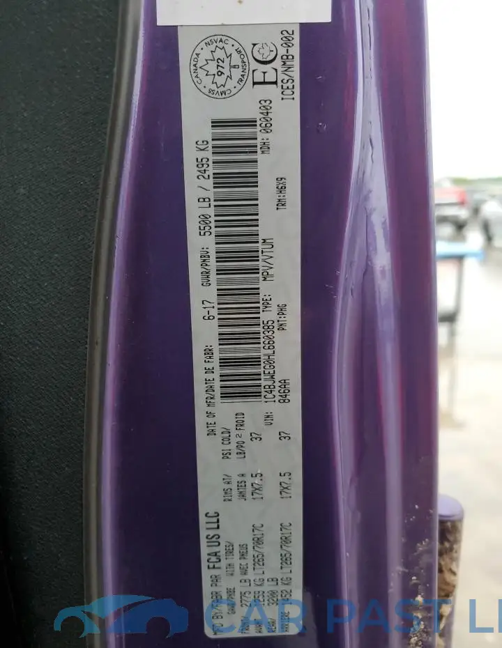 1C4BJWEG0HL660385# 13