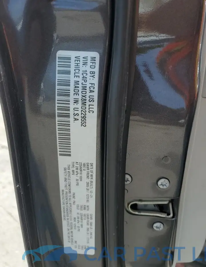 1C4PJMDX8MD229552# 13