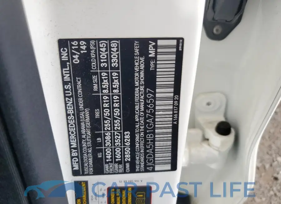 4JGDA5HB1GA756597# 13